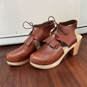 BRYR STUDIO Sofie Closed Toe Bootie with Kilt, High Heel size 11 / 41